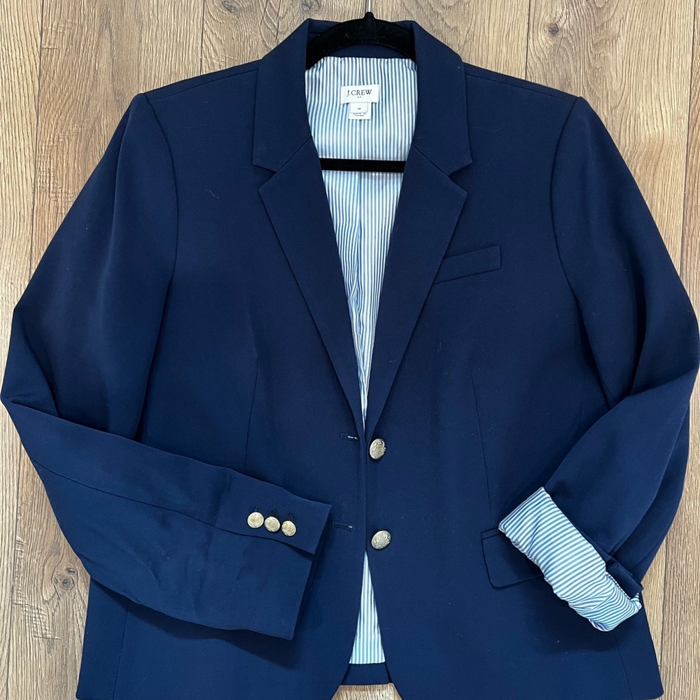 J. Crew Factory Women's Navy Blazer